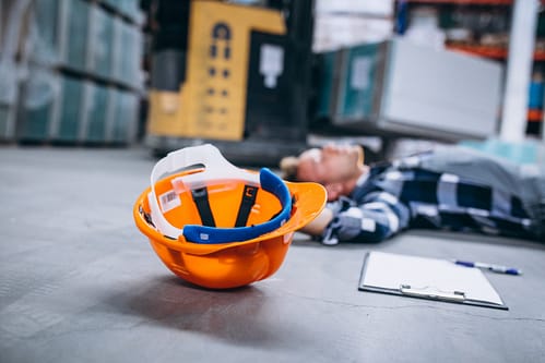 Staplerunfall
